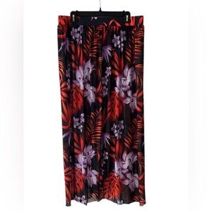 Floral Maxi Skirt Women Printed Swimsuit Cover Up Bikini Beach Cover-Ups Skirt